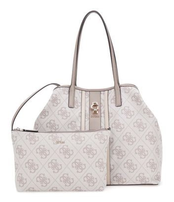 GUESS Erenia 2 in 1 Tote L Dark Taupe Logo GUESS Erenia 2 in 1 Tote L Dark Taupe Logo