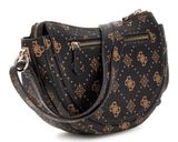 GUESS Silia Mini Convertible Shoulder Bag Espresso Logo GUESS Silia Mini Convertible Shoulder Bag Espresso Logo
