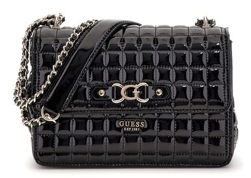 GUESS Nadira Convertible Crossbody Flap Black GUESS Nadira Convertible Crossbody Flap Black