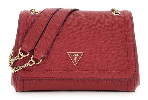 GUESS Noelle II Convertible Xbody Flap Bag Garnet