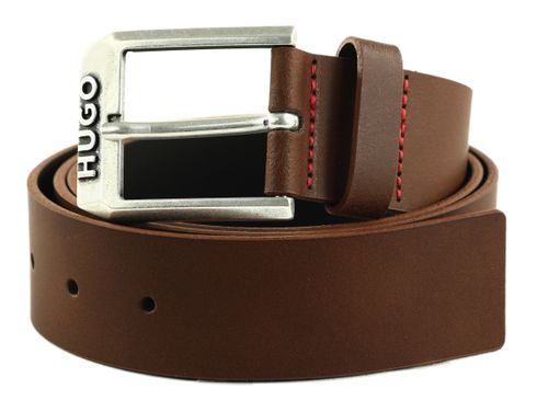 HUGO Gelio Sz40 Leather Belt W120 Medium Brown