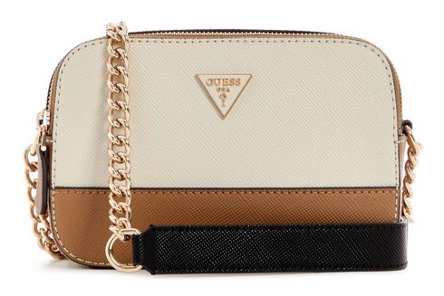 GUESS Noelle II Crossbody Camera Bag Tan Multi