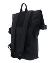 Ted Baker Rivers Rubberised PU Roll Top Backpack Black Ted Baker Rivers Rubberised PU Roll Top Backpack Black