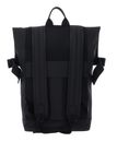 Ted Baker Rivers Rubberised PU Roll Top Backpack Black Ted Baker Rivers Rubberised PU Roll Top Backpack Black