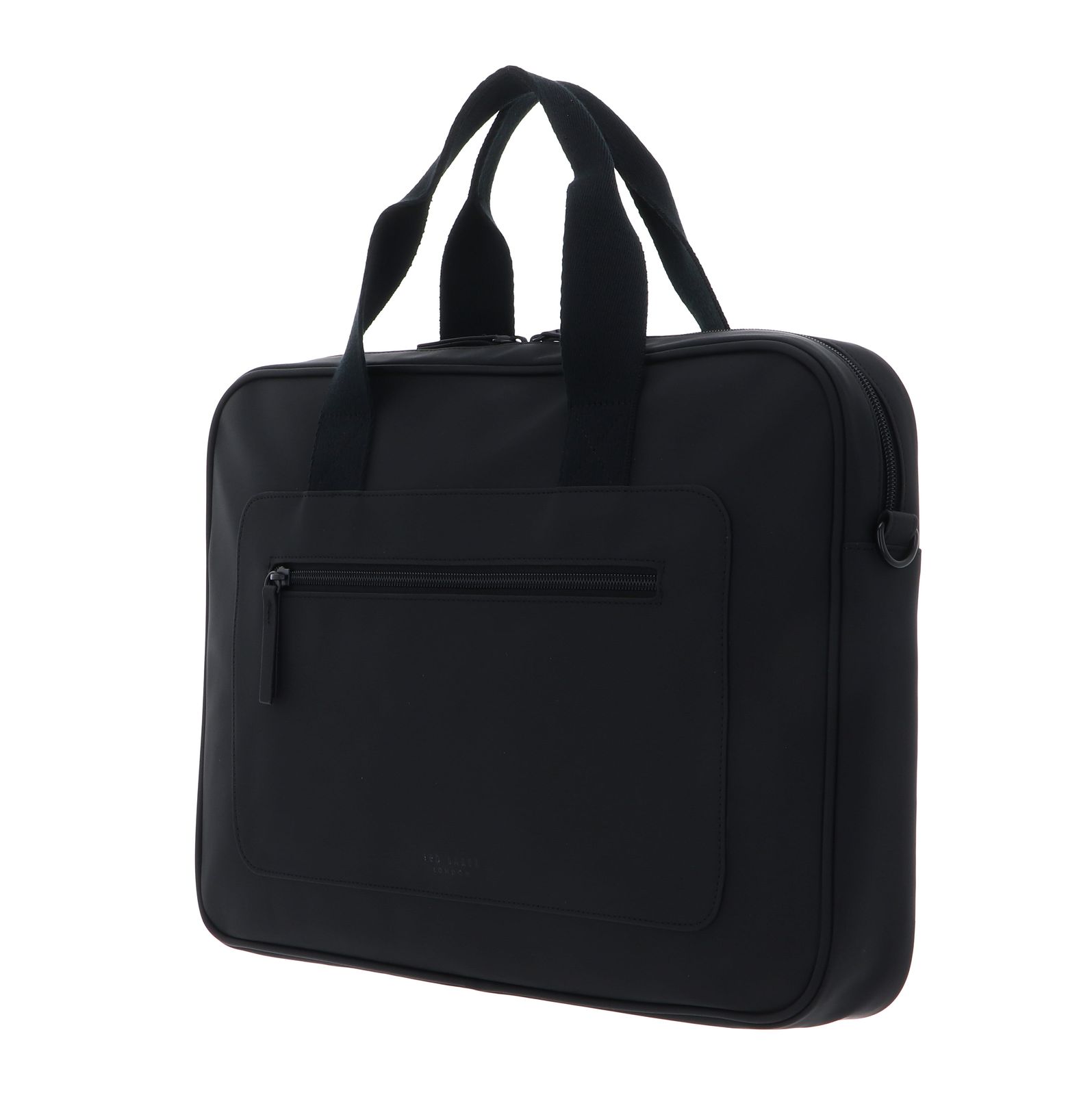 Ted Baker Rylies Rubberised PU Document Bag Black Ted Baker Rylies Rubberised PU Document Bag Black