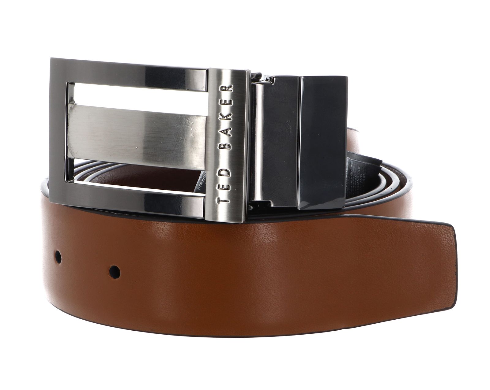 Ted Baker Wiilmer 2-In-1 Reversible Belt Gift Set W120 Brn-Choc - kürzbar Ted Baker Wiilmer 2-In-1 Reversible Belt Gift Set W120 Brn-Choc - kürzbar