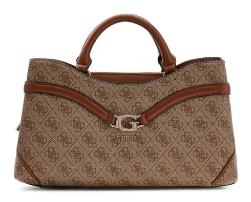 GUESS Dea Girlfriend Satchel Latte Logo