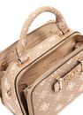GUESS Silia Mini Satchel Bag Biscotti Logo