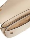 GUESS Dea Flap Shoulder Bag Cream White GUESS Dea Flap Shoulder Bag Cream White