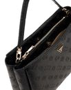 GUESS Tisha Girlfriend Satchel Black Logo GUESS Tisha Girlfriend Satchel Black Logo