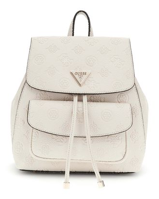 GUESS Cresidia II Flap Backpack S Bone Logo