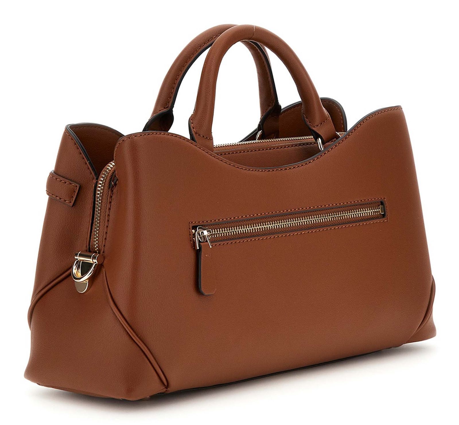 GUESS Dea Girlfriend Satchel Cognac GUESS Dea Girlfriend Satchel Cognac