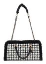 GUESS Christi Shoulder Satchel Bag Black Multi