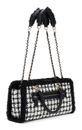 GUESS Christi Shoulder Satchel Bag Black Multi