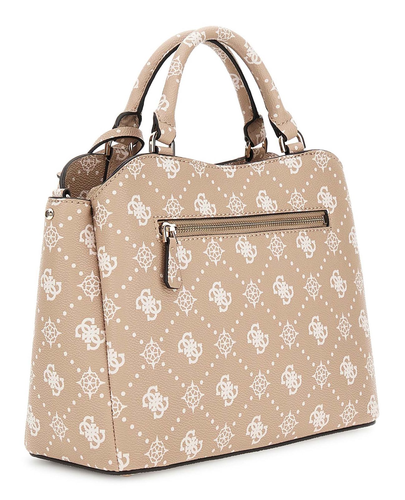 GUESS Silia Girlfriend Satchel Biscotti Logo GUESS Silia Girlfriend Satchel Biscotti Logo