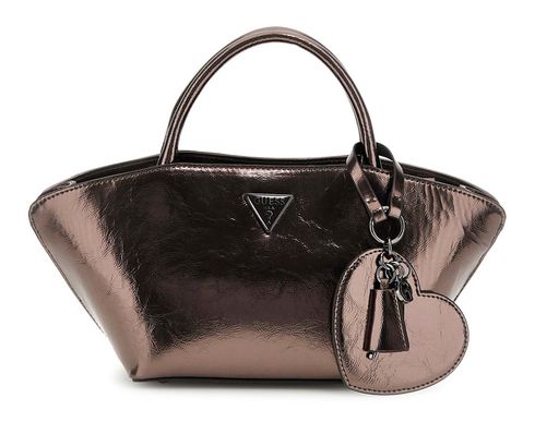 GUESS Bolena Mini Satchel Bag Pewter