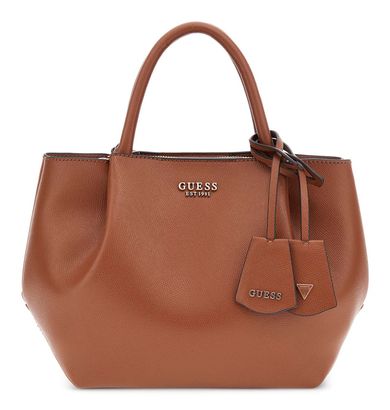 GUESS Amorette Girlfriend Satchel Cognac
