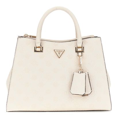 GUESS Cresidia II Society Satchel Bone Logo