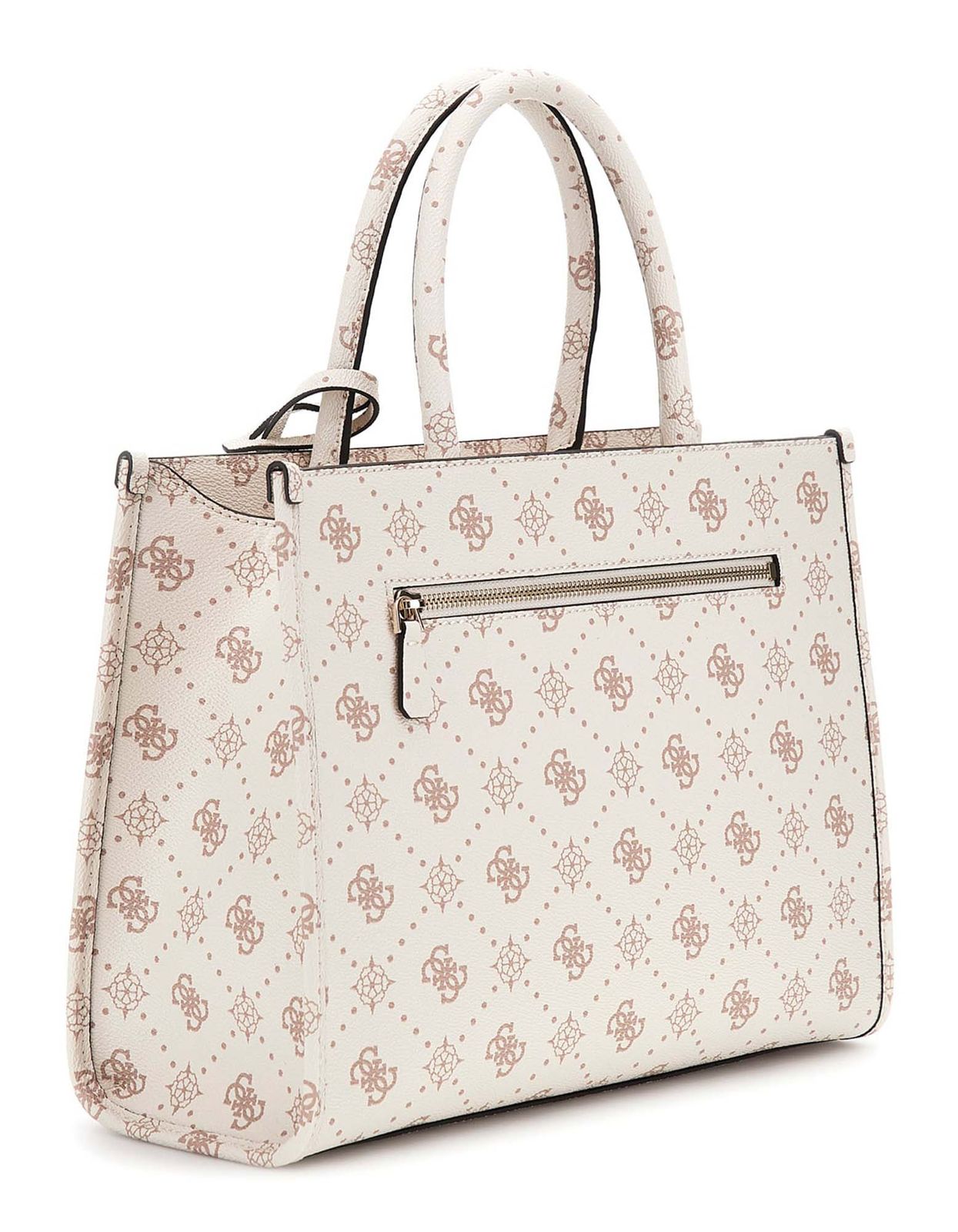 GUESS Silia 2 Compartment Tote Bag Vanilla Logo GUESS Silia 2 Compartment Tote Bag Vanilla Logo