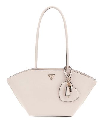 GUESS Bolena Shoulder Satchel Bag Stone GUESS Bolena Shoulder Satchel Bag Stone