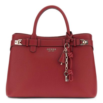 GUESS Gregoria Large Girlfriend Satchel Red GUESS Gregoria Large Girlfriend Satchel Red