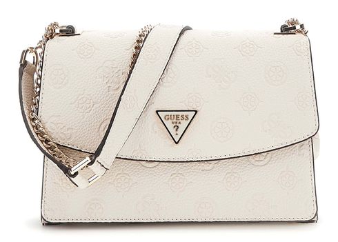 GUESS Cresidia II Convertible Xbody Flap Bag Bone Logo