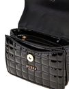 GUESS Nadira Mini Convertible Xbody Flap Bag Black