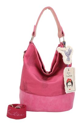 Fritzi aus Preußen Fritzi x Frida Kahlo Izzy07 Limited Kolibri Canvas Hobo Bag Pinki