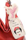 Fritzi aus Preußen Fritzi x Frida Kahlo Izzy07 Limited Kolibri Canvas Hobo Bag Grapefruit