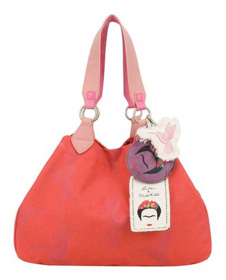 Fritzi aus Preußen Fritzi x Frida Kahlo Izzy Limited Kolibri Canvas Shopper M Grapefruit
