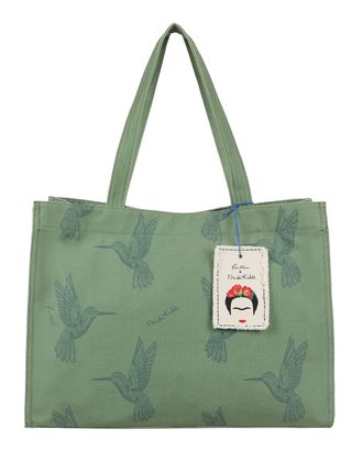 Fritzi aus Preußen Fritzi x Frida Kahlo Easy01 Limited Kolibri Canvas Shopper Green