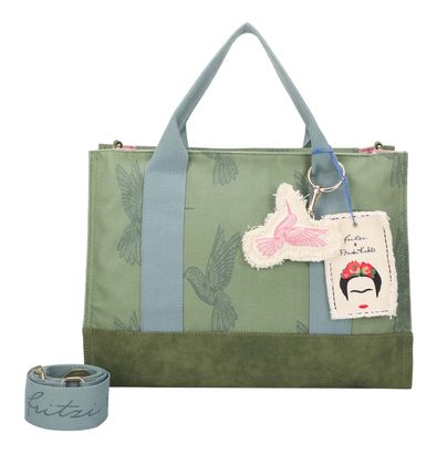 Fritzi aus Preußen Fritzi x Frida Kahlo Tote Bag Limited Kolibri Canvas Green