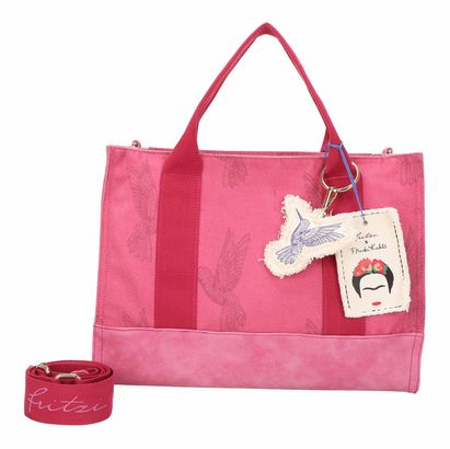 Fritzi aus Preußen Fritzi x Frida Kahlo Tote Bag Limited Kolibri Canvas Pinki