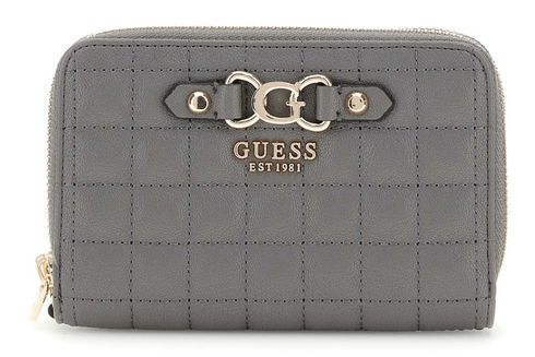 GUESS Nadira SLG Medium Double Zip Wallet M Slate