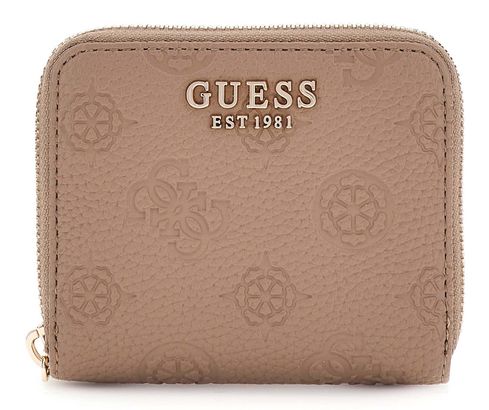 GUESS Cresidia II SLG Zip Around Wallet S Dark Taupe Logo