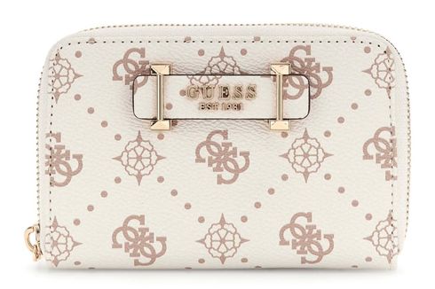 GUESS Silia SLG Medium Zip Around M Vanilla Logo