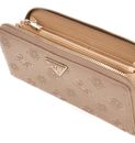 GUESS Cresidia II SLG Large Zip Around Wallet L Dark Taupe Logo GUESS Cresidia II SLG Large Zip Around Wallet L Dark Taupe Logo