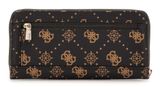 GUESS Silia SLG Large Zip Around Wallet L Espresso Logo GUESS Silia SLG Large Zip Around Wallet L Espresso Logo