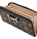 GUESS Silia SLG Large Zip Around Wallet L Espresso Logo GUESS Silia SLG Large Zip Around Wallet L Espresso Logo