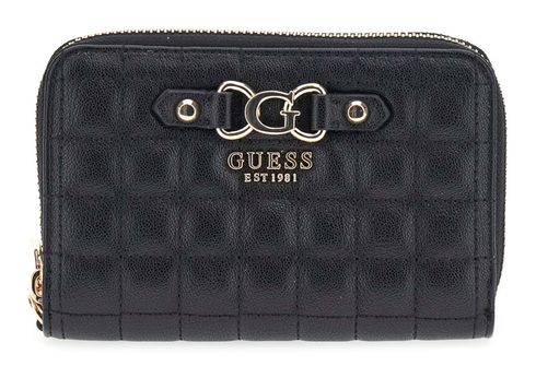GUESS Nadira SLG Medium Double Zip Wallet M Black