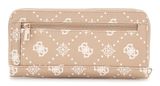 GUESS Silia SLG Large Zip Around Wallet L Biscotti Logo GUESS Silia SLG Large Zip Around Wallet L Biscotti Logo
