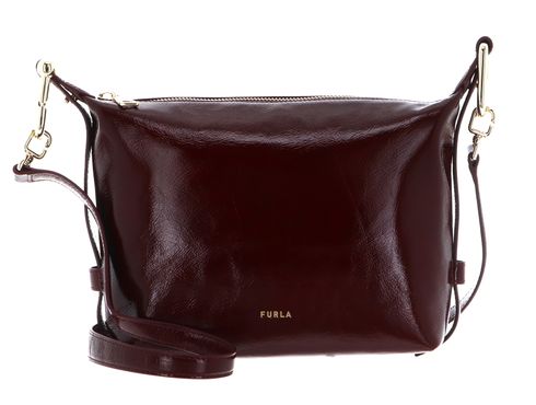 FURLA Tonie Vernice Venice Hobo Bag XS Rubino