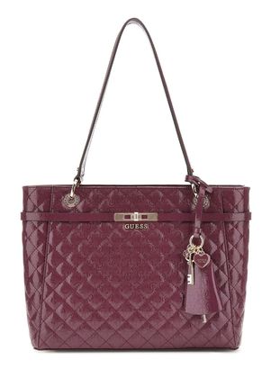 GUESS Idra Noel Tote Bag Wine