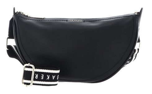 Ted Baker Lorreen Webbing Leather Half Moon Crossbody Bag Black Ted Baker Lorreen Webbing Leather Half Moon Crossbody Bag Black
