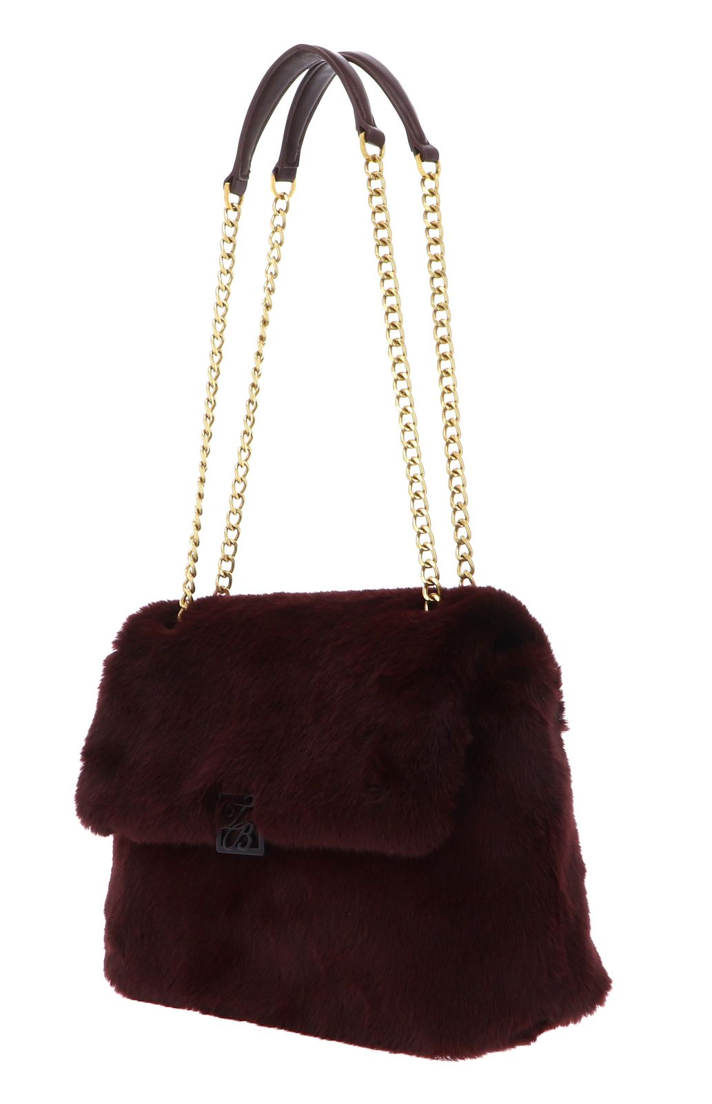 Ted Baker Anilie Detail Faux Fur Shoulder Bag Wine Ted Baker Anilie Detail Faux Fur Shoulder Bag Wine