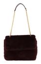 Ted Baker Anilie Detail Faux Fur Shoulder Bag Wine Ted Baker Anilie Detail Faux Fur Shoulder Bag Wine
