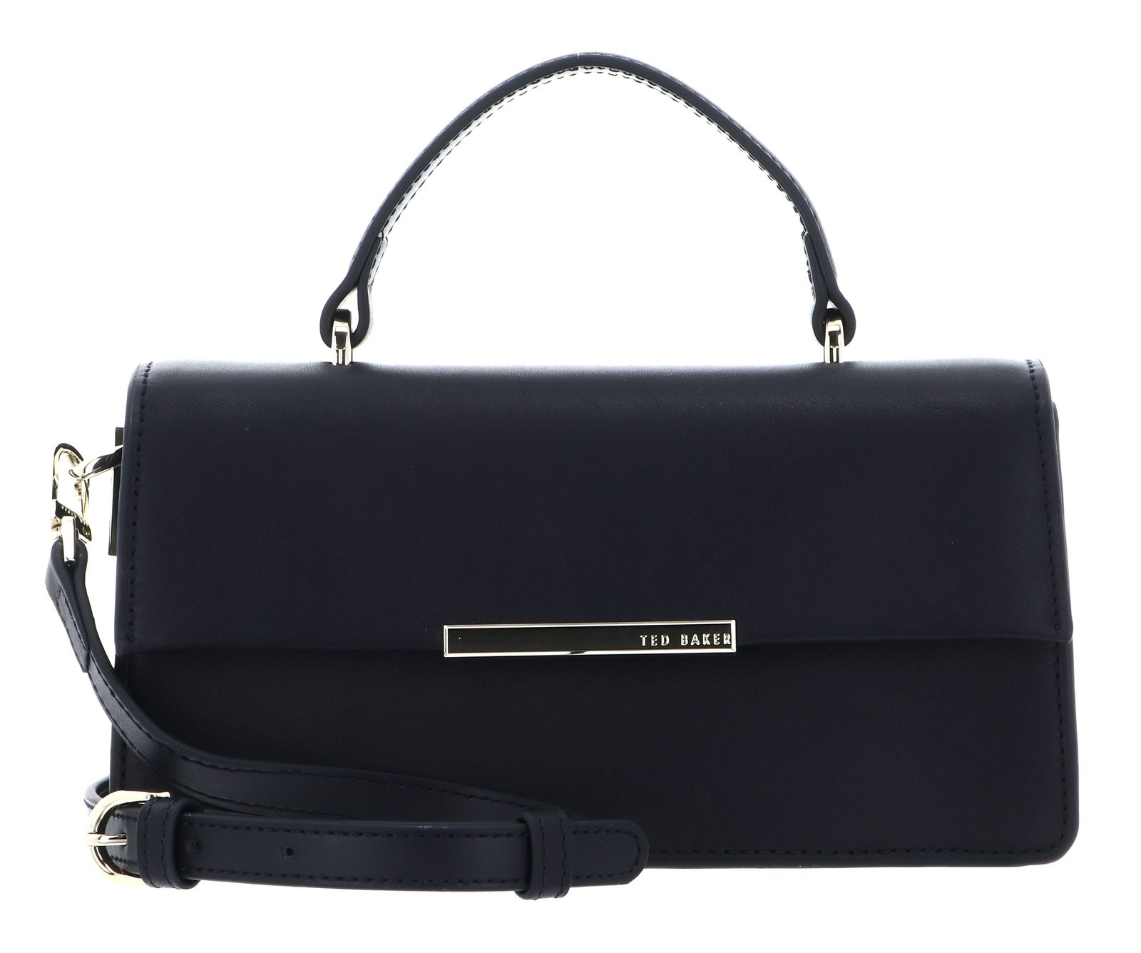 Ted Baker Rhaae Bar Detail Elongated Top Handle Bag Navy