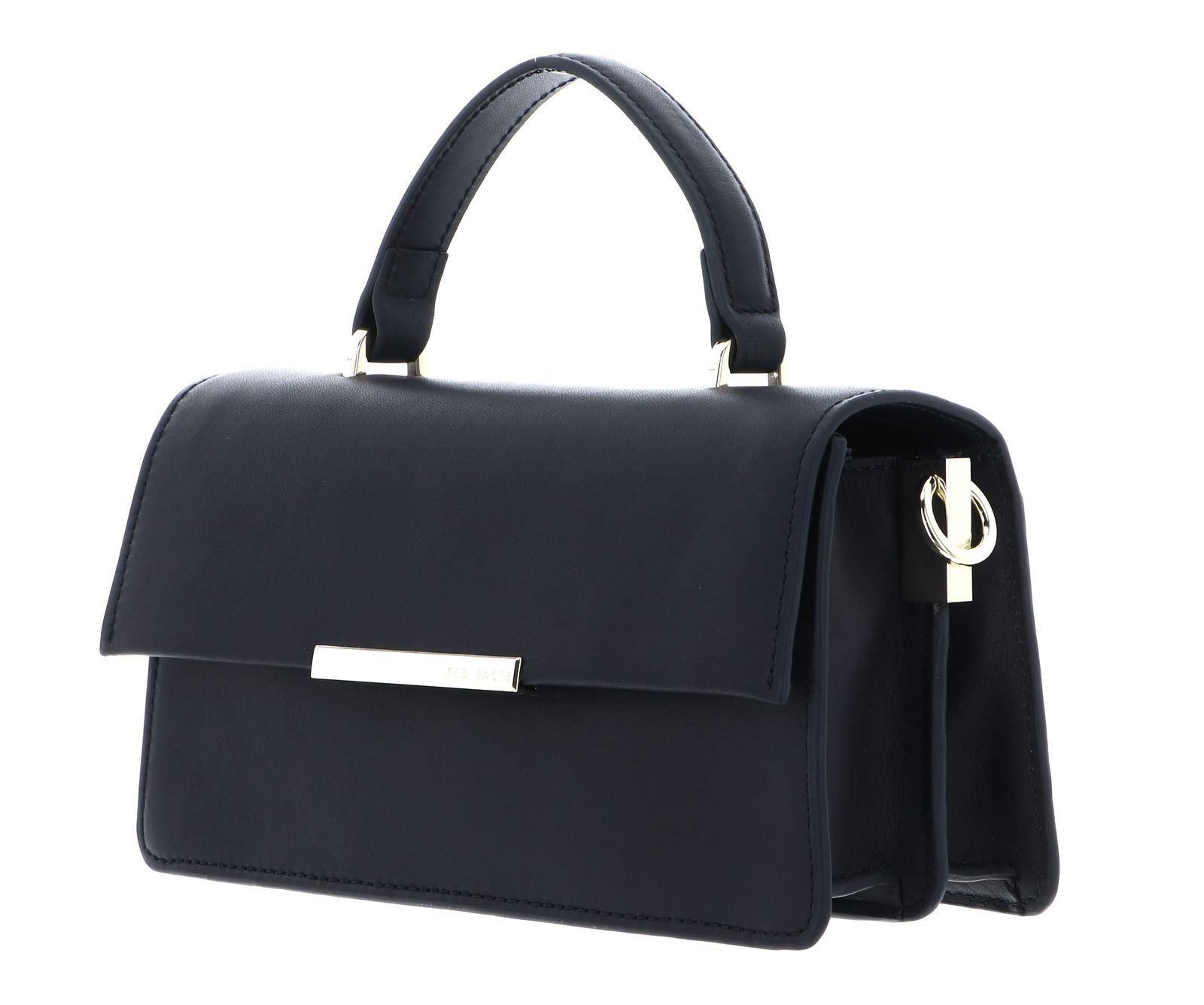Ted Baker Rhaae Bar Detail Elongated Top Handle Bag Navy Ted Baker Rhaae Bar Detail Elongated Top Handle Bag Navy