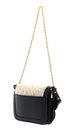 Ted Baker Sherlin Twist Lock Detail Shearling Shoulder Bag Black