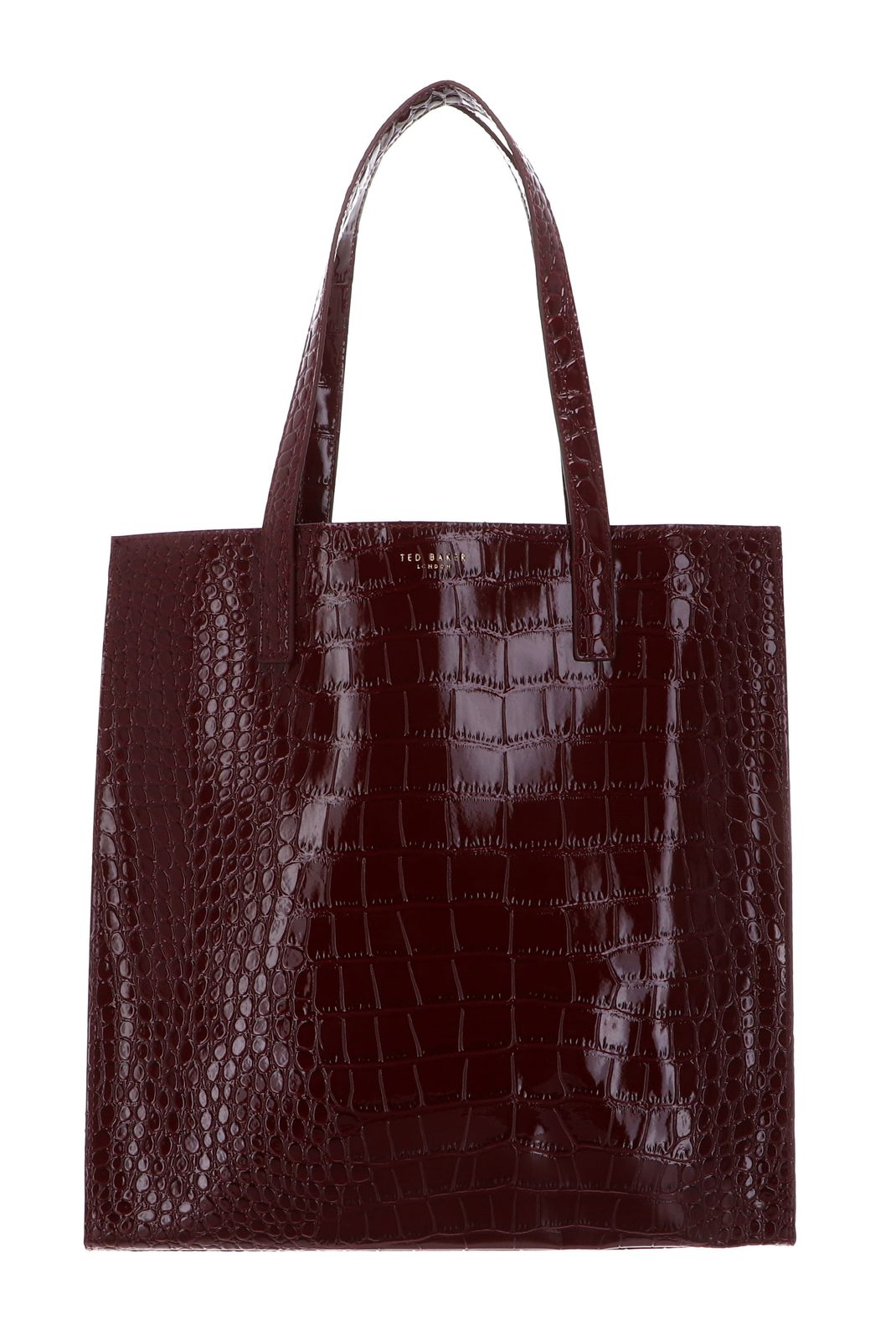 Ted Baker Wenonaa Croc Effect Icon Bag S Wine